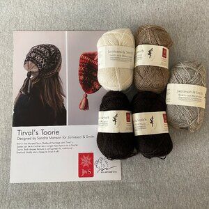NWT Tirval's Toorie Shetland Heritage Hat Kit Lot of 5 Skeins 1 Pattern